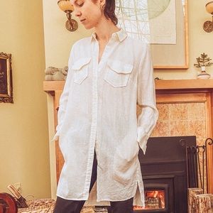 Banana Republic 100% Linen Shirt Dress